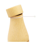 Maxbell Creative Wine Bottle Shape Wooden Toothpick Holders Dispenser Light Color