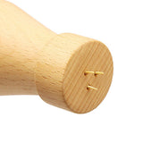 Maxbell Creative Wine Bottle Shape Wooden Toothpick Holders Dispenser Light Color