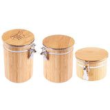 Maxbell Airtight Canister Bamboo Tea Coffee Sugar Flour Canisters Food Storage Jar S