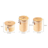 Maxbell Airtight Canister Bamboo Tea Coffee Sugar Flour Canisters Food Storage Jar M