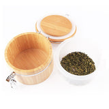 Maxbell Airtight Canister Bamboo Tea Coffee Sugar Flour Canisters Food Storage Jar M