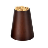 Maxbell Wooden Toothpick Dispenser Wood Toothpick Holder Creative Storage Box Brown