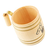 Maxbell Wooden Beer Mug Cup Tankard Drinks Coffee Milk Wood Drinking Mugs 400ml A