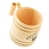 Maxbell Wooden Beer Mug Cup Tankard Drinks Coffee Milk Wood Drinking Mugs 400ml A