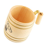 Maxbell Wooden Beer Mug Cup Tankard Drinks Coffee Milk Wood Drinking Mugs 400ml A