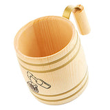 Maxbell Wooden Beer Mug Cup Tankard Drinks Coffee Milk Wood Drinking Mugs 400ml A