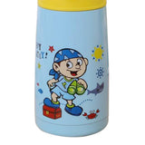 Maxbell Vacuum Cup with Straw Stainless Vacuum Flasks Insulated Bottle Sky Blue