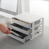 Maxbell Cosmetic Organizer Makeup Drawer Holder Jewellery Box Storage 3Tier Gray