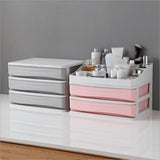 Maxbell Cosmetic Organizer Makeup Drawer Holder Jewellery Box Storage 3Tier Gray