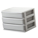 Maxbell Cosmetic Organizer Makeup Drawer Holder Jewellery Box Storage 3Tier Gray