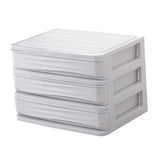 Maxbell Cosmetic Organizer Makeup Drawer Holder Jewellery Box Storage 3 Tier White