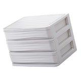 Maxbell Cosmetic Organizer Makeup Drawer Holder Jewellery Box Storage 3 Tier White
