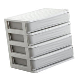 Maxbell Cosmetic Organizer Makeup Drawer Holder Jewellery Box Storage 4 Tier Gray