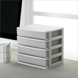 Maxbell Cosmetic Organizer Makeup Drawer Holder Jewellery Box Storage 4 Tier Gray