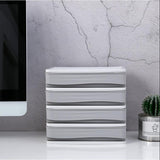 Maxbell Cosmetic Organizer Makeup Drawer Holder Jewellery Box Storage 4 Tier Gray