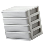 Maxbell Cosmetic Organizer Makeup Drawer Holder Jewellery Box Storage 4 Tier Gray
