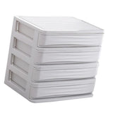 Maxbell Cosmetic Organizer Makeup Drawer Holder Jewellery Box Storage 4 Tier White