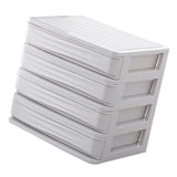 Maxbell Cosmetic Organizer Makeup Drawer Holder Jewellery Box Storage 4 Tier White