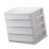 Maxbell Cosmetic Organizer Makeup Drawer Holder Jewellery Box Storage 4 Tier White