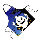 Maxbell Halloween Apron, Unisex Kitchen Bib Apron Adjustable Neck Cooking Gift A