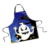 Maxbell Halloween Apron, Unisex Kitchen Bib Apron Adjustable Neck Cooking Gift A