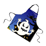 Maxbell Halloween Apron, Unisex Kitchen Bib Apron Adjustable Neck Cooking Gift A