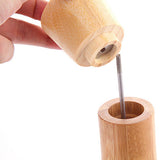 Maxbell Manual Wooden Pepper Salt Mill Grinder Herbs Spice Salt Shaker 16cm
