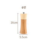 Maxbell Manual Wooden Pepper Salt Mill Grinder Herbs Spice Salt Shaker 16cm
