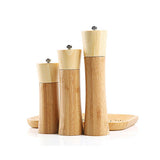 Maxbell Manual Wooden Pepper Salt Mill Grinder Herbs Spice Salt Shaker 16cm