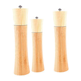 Maxbell Manual Wooden Pepper Salt Mill Grinder Herbs Spice Salt Shaker 16cm