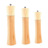 Maxbell Manual Wooden Pepper Salt Mill Grinder Herbs Spice Salt Shaker 16cm