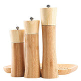 Maxbell Manual Wooden Pepper Salt Mill Grinder Herbs Spice Salt Shaker 22.5cm