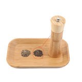 Maxbell Manual Wooden Pepper Salt Mill Grinder Herbs Spice Salt Shaker 22.5cm
