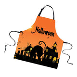 Maxbell Halloween Apron, Unisex Kitchen Bib Apron Adjustable Neck Cooking Gift H