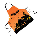 Maxbell Halloween Apron, Unisex Kitchen Bib Apron Adjustable Neck Cooking Gift H