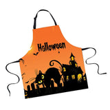 Maxbell Halloween Apron, Unisex Kitchen Bib Apron Adjustable Neck Cooking Gift H
