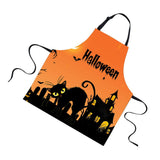 Maxbell Halloween Apron, Unisex Kitchen Bib Apron Adjustable Neck Cooking Gift H