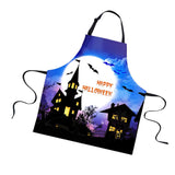 Maxbell Halloween Apron, Unisex Kitchen Bib Apron Adjustable Neck Cooking Gift J