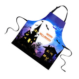 Maxbell Halloween Apron, Unisex Kitchen Bib Apron Adjustable Neck Cooking Gift J