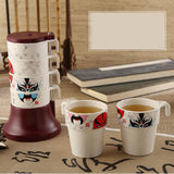 Maxbell Chinese style Facebook Plastic Cups set Wedding Tumblers Party Wedding Gift