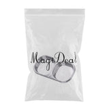 Maxbell Stainless Steel Seasoning Dish Sauce Sugar Spice Dipping Bowl Double Square