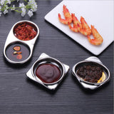 Maxbell Stainless Steel Seasoning Dish Sauce Sugar Spice Dipping Bowl Single Round