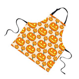 Maxbell Halloween Apron Sleeveless Waterproof Unisex Bib Apron Pumpkin