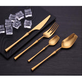 Maxbell Stainless Steel Cutlery Table Dinner Soup Spoon Fork Tableware Teaspoon