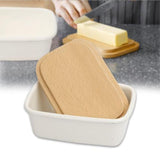 Maxbell Butter Dish Box Holder Airtight Butter Keeper Kitchen Storage with Lid 250ml