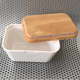 Maxbell Butter Dish Box Holder Airtight Butter Keeper Kitchen Storage with Lid 250ml