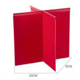 Maxbell Kitchen Hollow Bottom Spoon Fork Chopsticks Holder Box with Handles Red