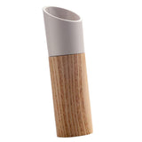 Maxbell Salt Pepper Grinder Adjustable Ceramic Rotor wood Shakers Mill Spices white