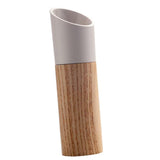 Maxbell Salt Pepper Grinder Adjustable Ceramic Rotor wood Shakers Mill Spices white