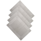 Maxbell 4pcs PVC Rectangle Placemat Heat Insulation Pad Dining Table Mat Gray - Aladdin Shoppers